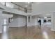 Open concept great room with hardwood floors and kitchen views at 1400 Cresthaven Ln, Lawrenceville, GA 30043