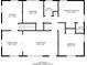Layout of the home featuring the kitchen, bedrooms, bathrooms, living and dining rooms at 1927 Cindy Dr, Decatur, GA 30032