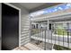 Private balcony overlooking the complex courtyard at 534 Granville Ct, Atlanta, GA 30328