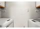 Laundry room with washer and dryer included at 534 Granville Ct, Atlanta, GA 30328