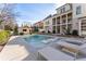Modern pool and patio area with plenty of room for lounging at 1782 Patrick Rd, Dacula, GA 30019