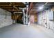 An unfinished basement with ductwork, a block wall, and a concrete floor at 3401 Tulip Dr, Decatur, GA 30032