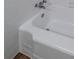 Close-up of a bright white bathtub with chrome hardware at 3401 Tulip Dr, Decatur, GA 30032