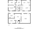 Two-story floor plan illustrating room arrangements and flow between levels at 3401 Tulip Dr, Decatur, GA 30032