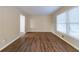 Spacious living room with wood-look flooring and natural light at 3401 Tulip Dr, Decatur, GA 30032