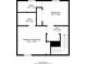 Second floor plan featuring two baths and two bedrooms at 128 Prity Ct, Mcdonough, GA 30253