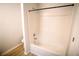 Simple bathroom with shower/tub combo at 4126 Mcbride Dr, Powder Springs, GA 30127