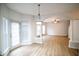 Breakfast nook with access to backyard and light-filled windows at 4126 Mcbride Dr, Powder Springs, GA 30127