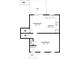 Main floor plan showing living room, kitchen, and dining area at 8652 Embrey Dr, Jonesboro, GA 30236