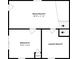 Lower floor plan with bonus room, bedroom, and laundry at 8652 Embrey Dr, Jonesboro, GA 30236