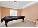 Finished basement recreation room with pool table at 1426 Greenridge Trl, Lithonia, GA 30058