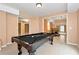 Basement recreation room with pool table and game area at 1426 Greenridge Trl, Lithonia, GA 30058