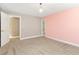 Spacious bedroom with two-toned walls and an ensuite bath at 1426 Greenridge Trl, Lithonia, GA 30058