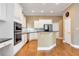 Well-equipped kitchen featuring white cabinets, granite countertops, and an island at 1426 Greenridge Trl, Lithonia, GA 30058