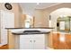 Kitchen with island, granite countertops, and stainless steel appliances at 1426 Greenridge Trl, Lithonia, GA 30058