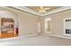 Spacious living room with high ceilings and access to kitchen at 1426 Greenridge Trl, Lithonia, GA 30058