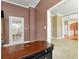 Home office with view into living room area at 1426 Greenridge Trl, Lithonia, GA 30058