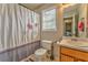 Nice bathroom with tub shower and updated vanity at 108 Ivy Trace Ln, Dallas, GA 30157