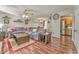 Spacious living room with sectional sofa and hardwood floors at 108 Ivy Trace Ln, Dallas, GA 30157