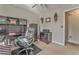 Home office with built-in desk, chair, and ample storage at 108 Ivy Trace Ln, Dallas, GA 30157