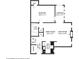 Detailed floor plan showcasing the layout of the home, including bedrooms and living spaces at 1525 Terrell Mill Se Pl # A, Marietta, GA 30067