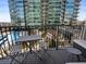 Private balcony overlooking the pool and city views at 943 Peachtree Ne St # 902, Atlanta, GA 30309