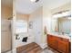 Bathroom boasts a garden tub and double vanity at 9545 Grande Dr, Winston, GA 30187