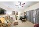 Home office with built-in desk and plenty of light at 9545 Grande Dr, Winston, GA 30187
