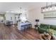 Open concept living space with kitchen, dining, and living room at 109 Shirley Se Ln, Acworth, GA 30101
