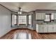 Bright dining area with hardwood floors and bay window at 3898 Buckland Dr, Lilburn, GA 30047