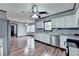 Modern kitchen with granite countertops and stainless steel appliances at 3898 Buckland Dr, Lilburn, GA 30047