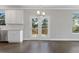Bright dining area with access to a deck and lake view at 485 Paces Dr, Lithia Springs, GA 30122