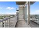 Enjoy city views from this expansive balcony at 855 Peachtree Ne St # 2914, Atlanta, GA 30308