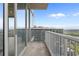 Spacious balcony with city views and sliding glass doors at 855 Peachtree Ne St # 2914, Atlanta, GA 30308