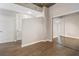 Mirrored closet and hardwood floors in this bedroom at 855 Peachtree Ne St # 2914, Atlanta, GA 30308