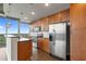 Modern kitchen with stainless steel appliances and granite countertops at 855 Peachtree Ne St # 2914, Atlanta, GA 30308