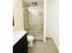 Clean bathroom, featuring a large walk-in shower and updated fixtures at 420 Old Holcomb Bridge Rd, Roswell, GA 30076