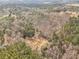 An aerial view of this heavily wooded and private property at 490 Dorsey Road Rd, Hampton, GA 30228