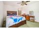 Bedroom featuring bright natural light, vintage ceiling fan, and a vanity at 490 Dorsey Road Rd, Hampton, GA 30228