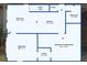 A floor plan showing the bedroom, kitchen and basement layout at 490 Dorsey Road Rd, Hampton, GA 30228