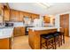 Functional kitchen with a central island and bar seating, with ample counter space at 490 Dorsey Road Rd, Hampton, GA 30228