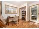 Bright home office with wood floors, a large window, and a view of the outdoors at 490 Dorsey Road Rd, Hampton, GA 30228