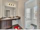 Bathroom with double vanity and shower/tub combo at 135 Cessna Dr, Canton, GA 30114