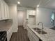 Kitchen featuring gas range and plenty of counter space at 2180 Highridge Point Dr, Lithia Springs, GA 30122