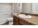 Updated bathroom with granite countertop and new fixtures at 319 Quincy Ave, Mcdonough, GA 30253