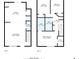 Two-story home floor plan with spacious kitchen and Primary bedroom at 319 Quincy Ave, Mcdonough, GA 30253