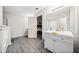Modern bathroom with gray vanity and updated fixtures at 2958 Arden Ridge Ter, Suwanee, GA 30024