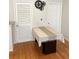 Small dining area with table and neutral tablecloth at 3500 Sweetwater Rd # 424, Duluth, GA 30096
