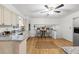Kitchen with granite countertops and stainless steel appliances at 2343 Meadow Dr, Snellville, GA 30078