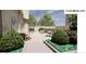 Landscaped patio with seating and greenery at 199 14Th Ne St # 1209, Atlanta, GA 30309